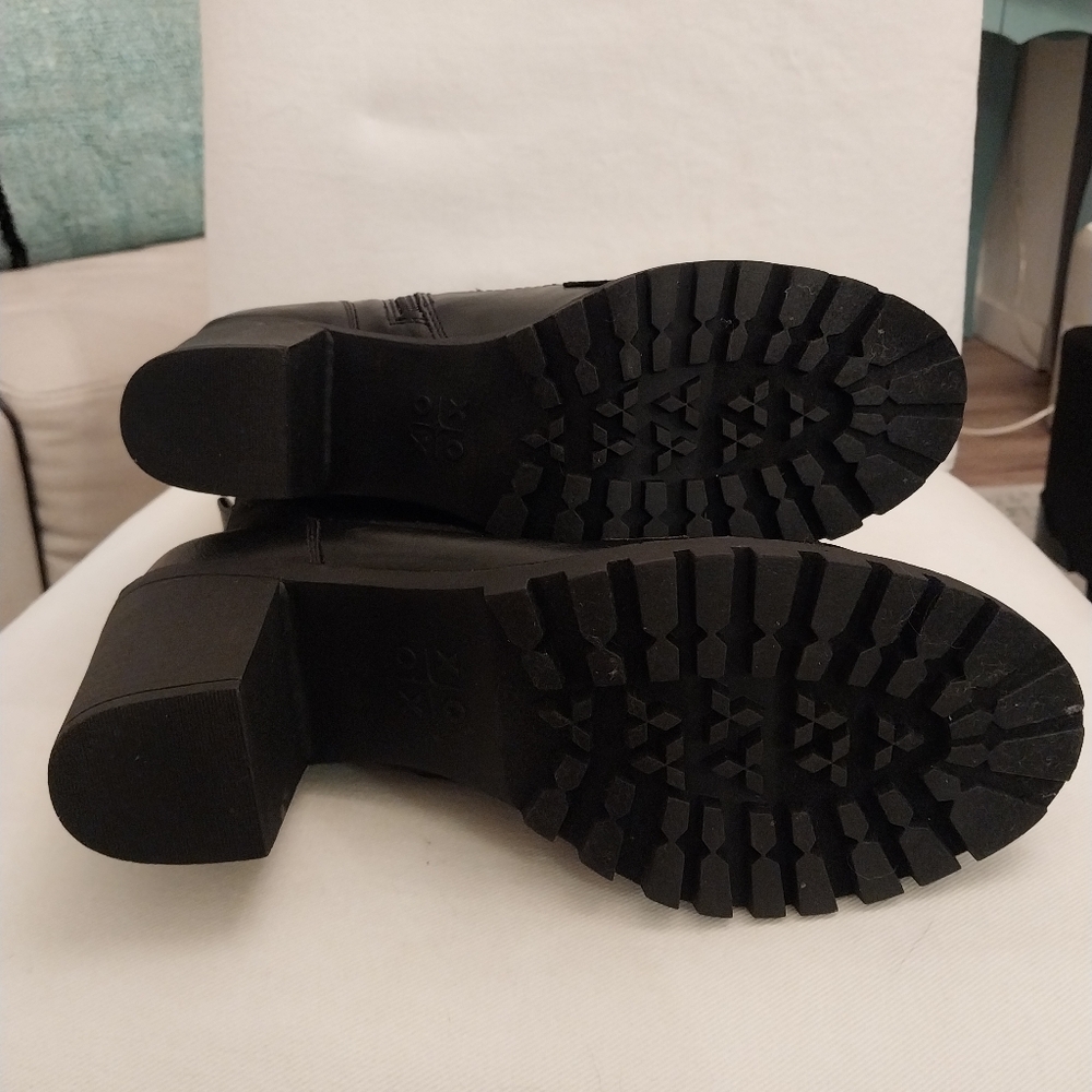 XOXO Black Women's Combat Boots - Picture 3 of 4